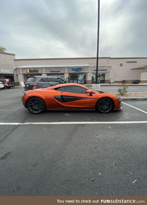 Bought my dream mclaren today. I went to my first job and gave my old manager a ride