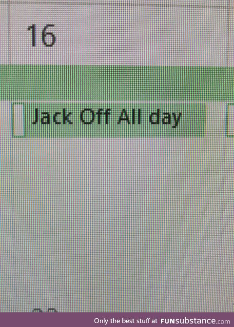 Manager put my day off work in his Calendar