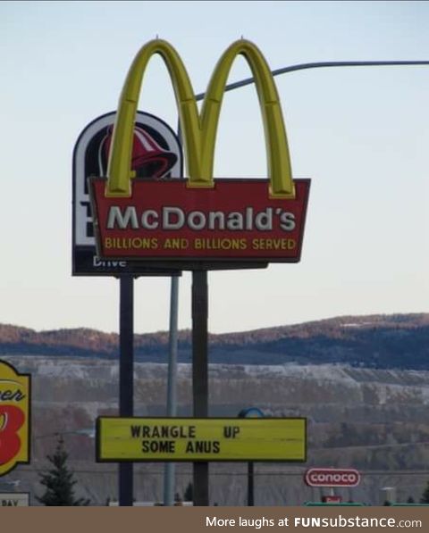 McDonalds sign from Butte, MT, circa 2009