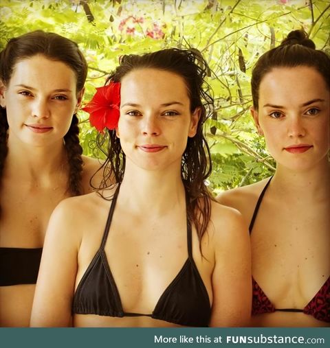 Daisy Ridley (Rey from Star Wars) and her sisters
