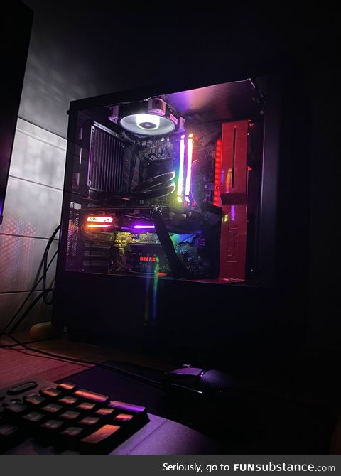 It took 7 hours but I built a computer