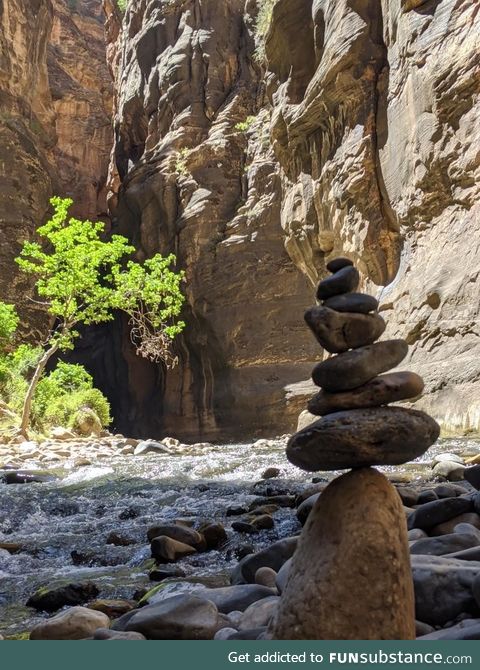 I did a thing that the internet seems to like. The Narrows, Zion national Park, Utah