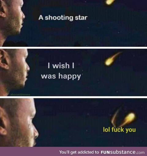 Oh look a shooting star