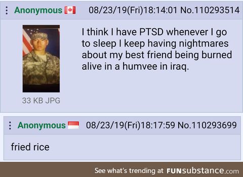 Anon has PTSD