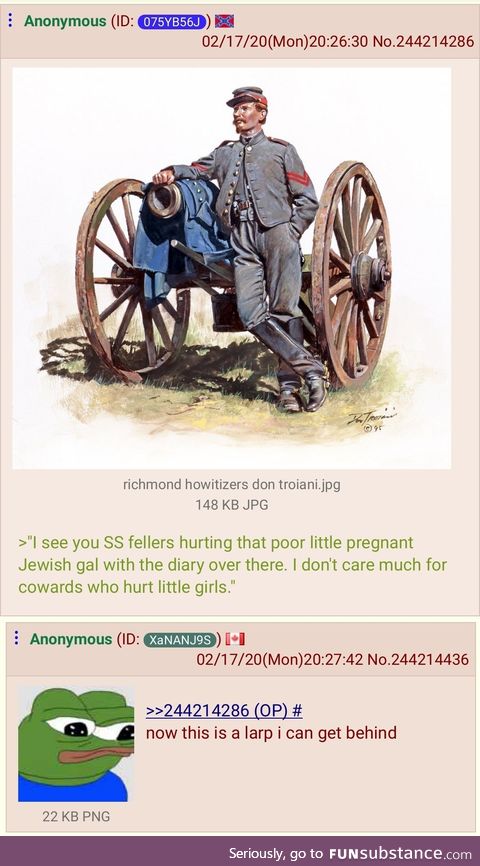 Confederate Anon saves Anne Frank