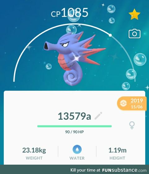 PoGo Project #22 - My Shiny Fish and Me