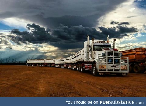 The mighty australian road train
