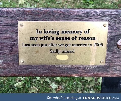 Not your average memorial plaque