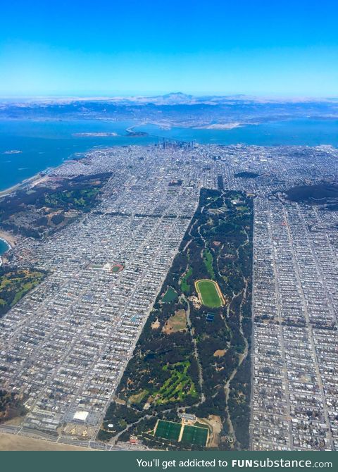 San Francisco's Golden Gate Park is 20% bigger than Central Park