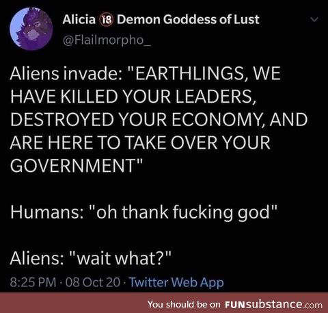 Alien invasion 2020