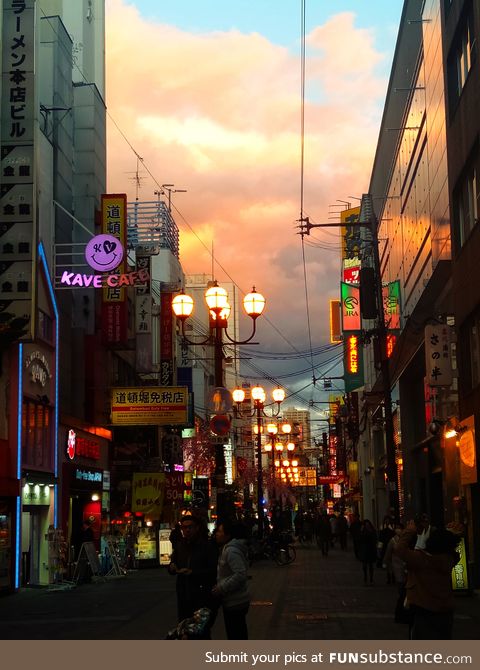 Sunset in Osaka