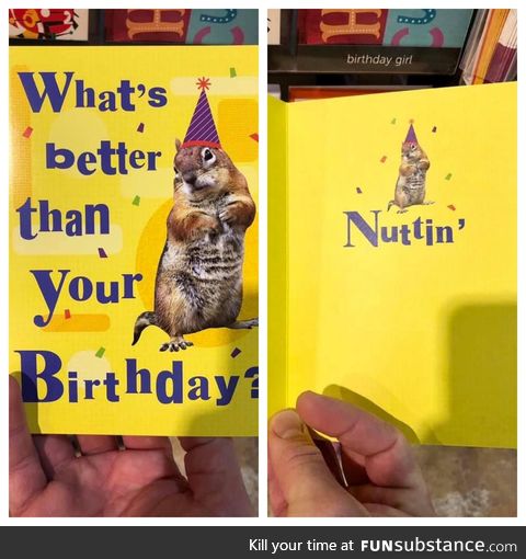 This child’s birthday card was created in blissful ignorance