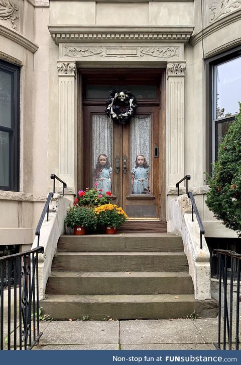 My neighbor’s Halloween decorations