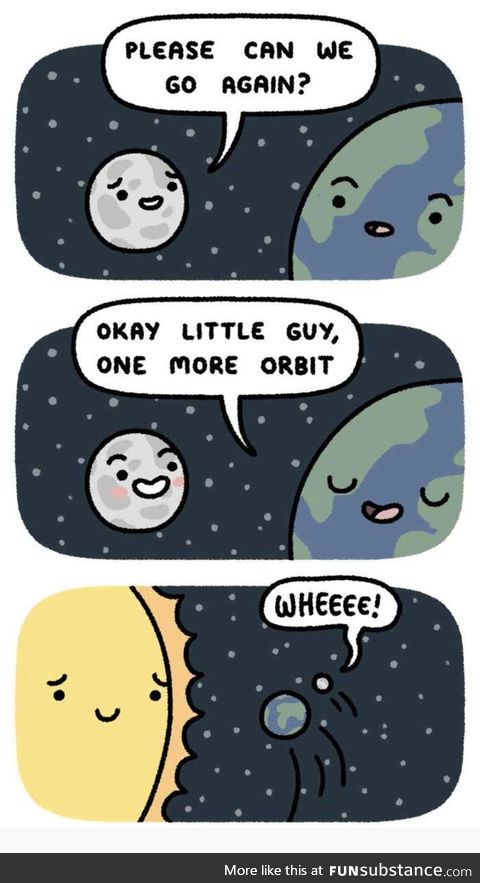 The moon is a goldfish