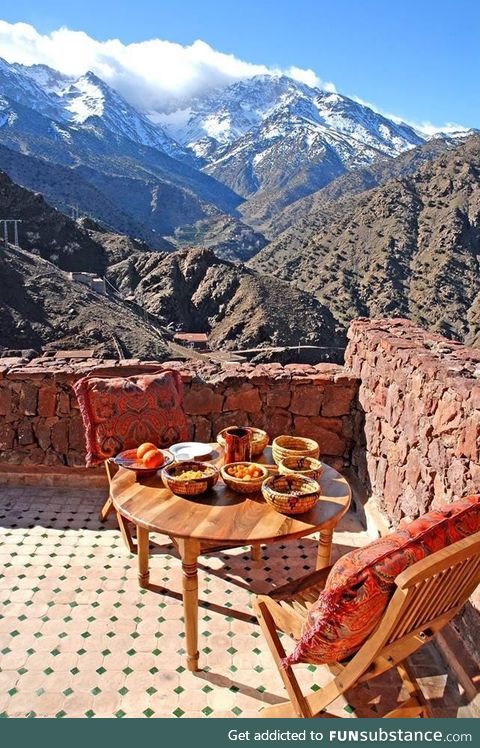 The high atlas, also called “The roof of Morocco “