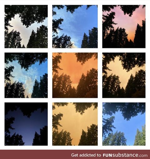 I took a picture of the same spot of the sky during the Oregon fires