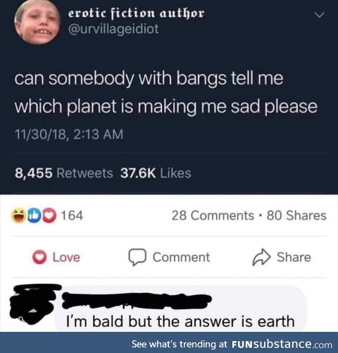 It's always earth