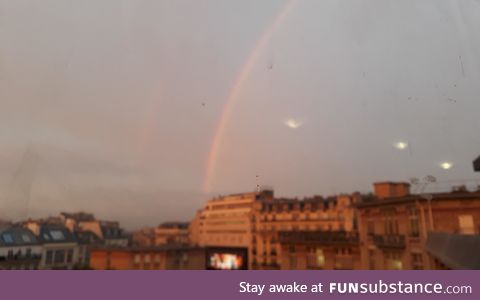 A rainbow this morning in Paris