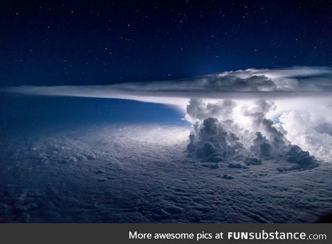 Thunderstorm over the Pacific Ocean captures by photographer Santiago Borja