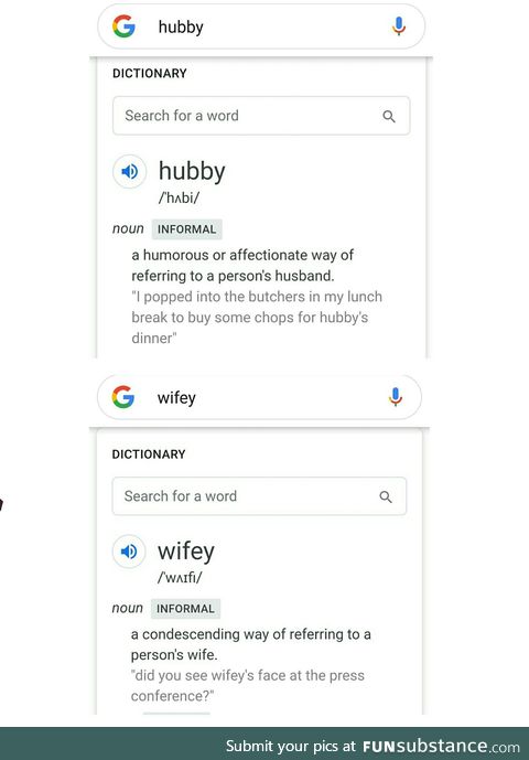 Radfem Google double standards