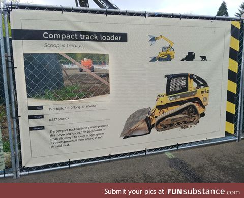 This exhibit in the construction part of the zoo