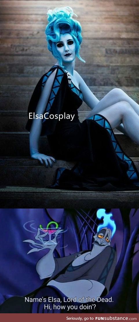 Elsa, Lord of the Dead (apparently). Not quite the crossover I was looking for