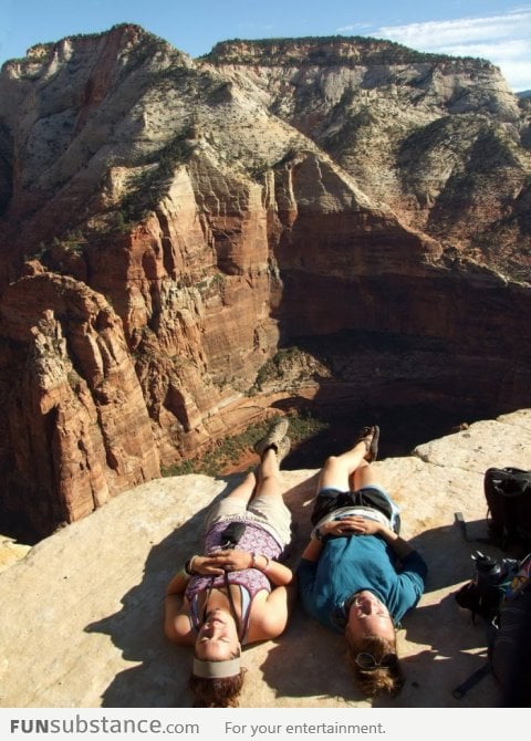 Just Chilling On The Grand Canyon