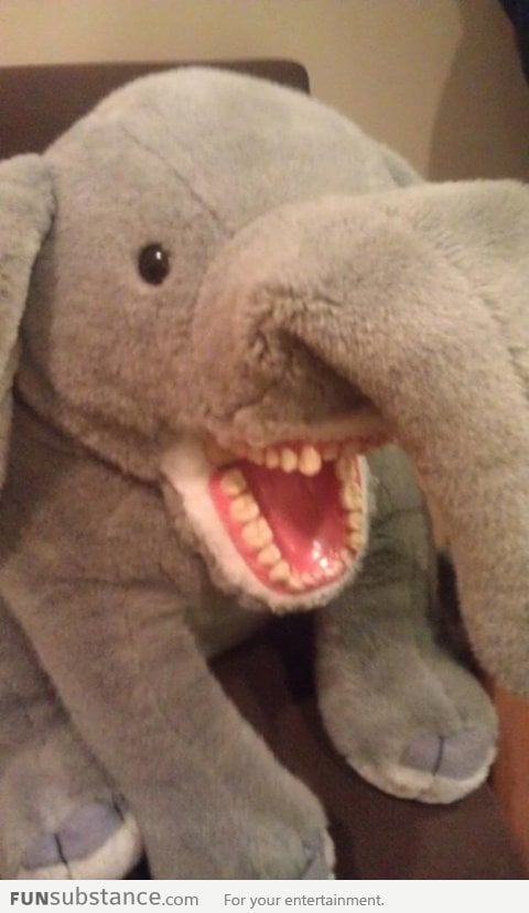 This Is Probably The Scariest Stuffed Elephant