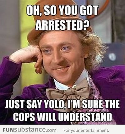 Cops will surely understand YOLO