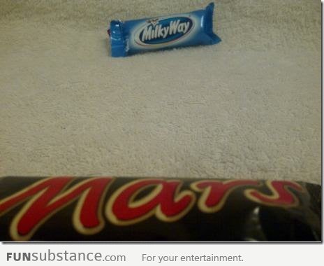 How the Milky way looks from Mars