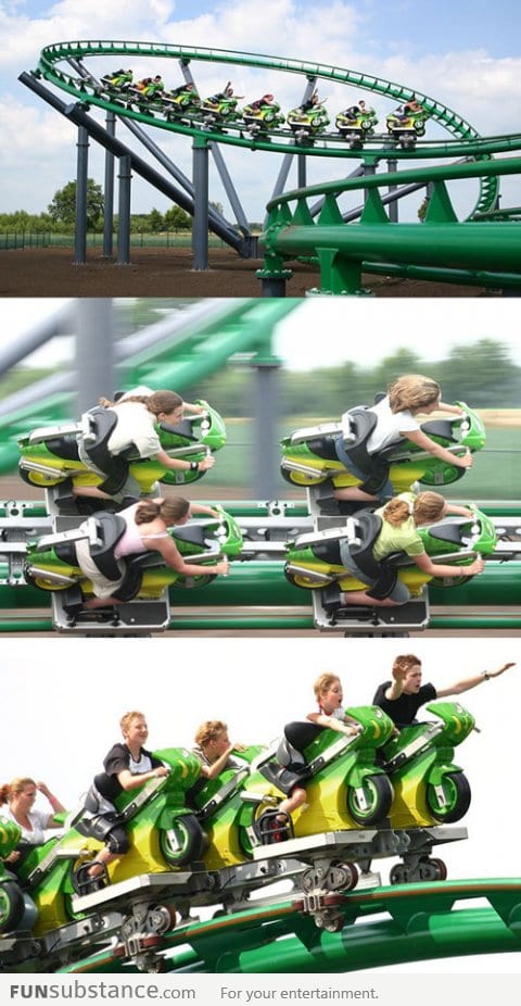 Awesome bike roller coaster