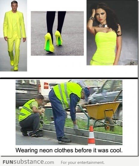 Before Neon clothing used to be cool