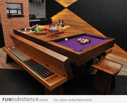 The most luxurious pool table