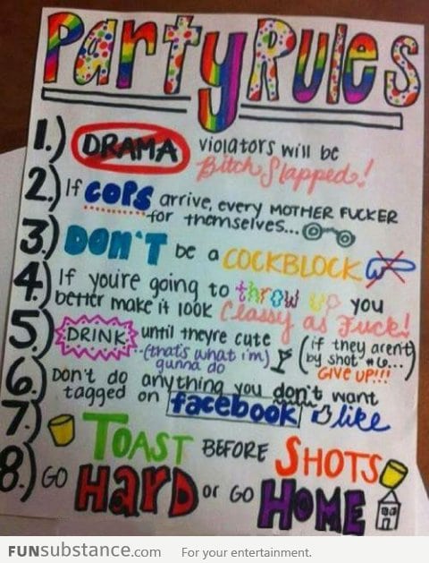 Respect the party rules