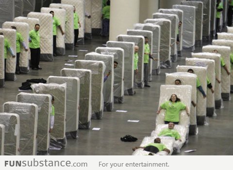 Meanwhile, at the mattress factory