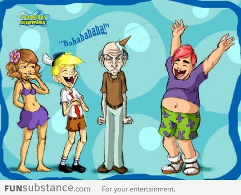 Human SpongeBob characters