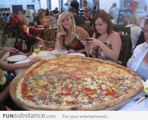 Just a pizza in Croatia