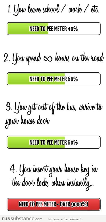 Need-to-pee meter