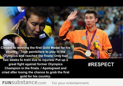 Respect for this man