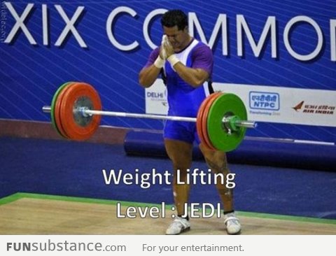 Weight Lifting Level: Jedi