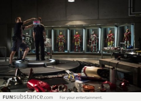 First official photo from the set of Iron Man 3