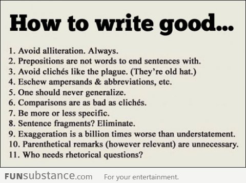 Important Writing Tips