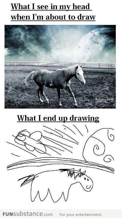 When I draw something