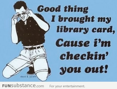 Library card pickup line