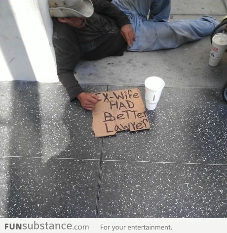 Homeless guy : Seems legit