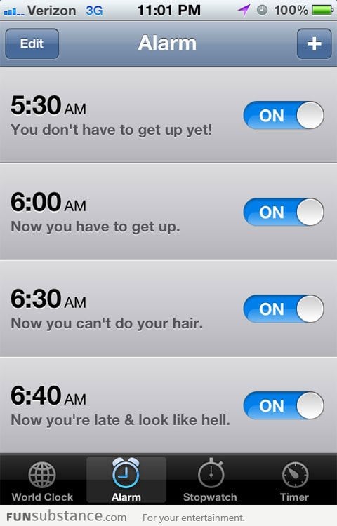 My morning routine