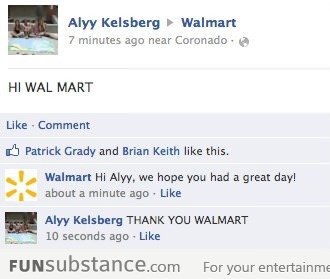 WALMART answered me back