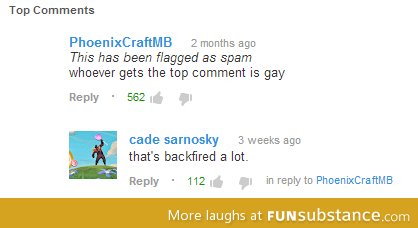 Whoever gets top comment is gay