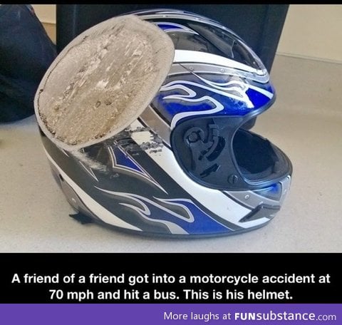 Thank you, helmet