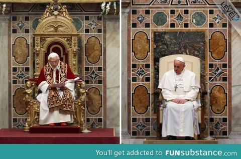 Old pope vs. New pope
